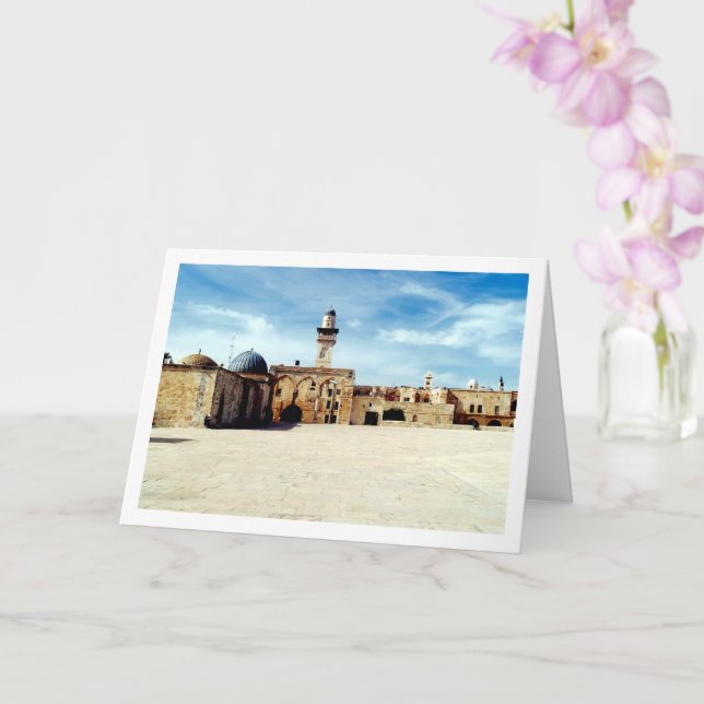 Temple Mount, Jerusalem Card (Orchid)