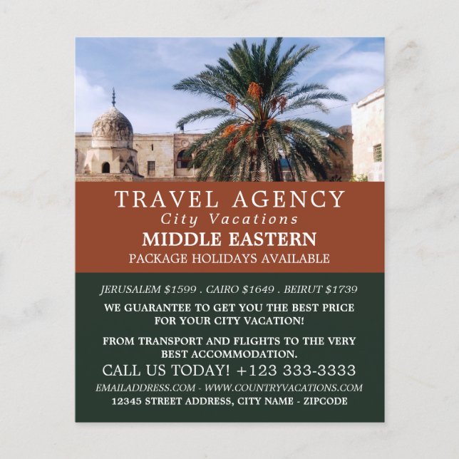 Temple Mount, Jerusalem, Travel Agency Fly Flyer (Front)
