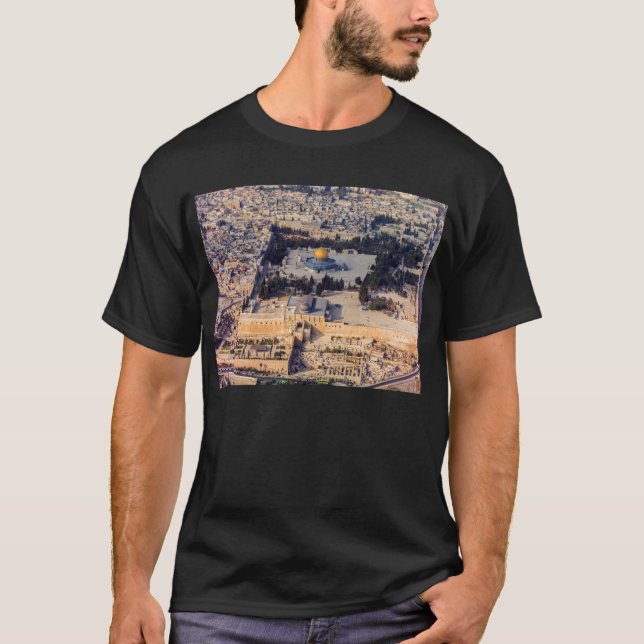 Temple Mount Old City Jerusalem Dome of the Rock T-Shirt (Front)