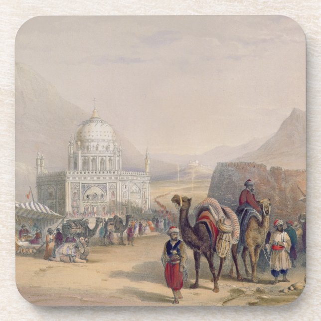 Temple of 'Ahmed Shauh', King of Afghanistan, Kand Coaster (Front)
