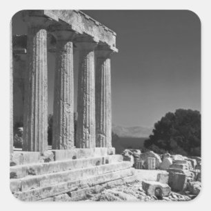 Temple of Aphaea Square Sticker