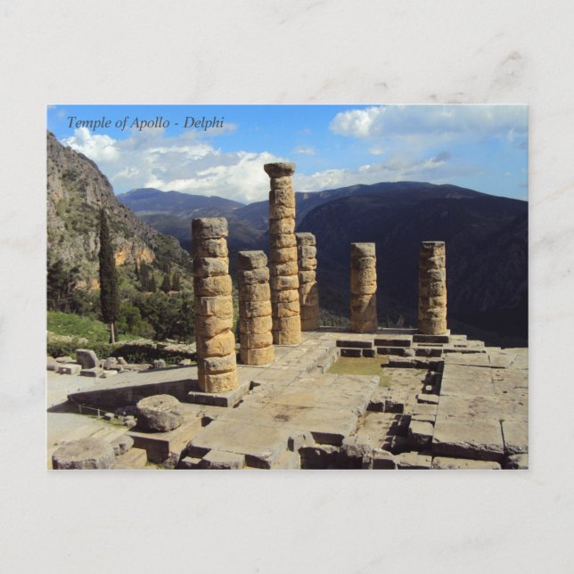 Temple of Apollo – Delphi Postcard (Front)