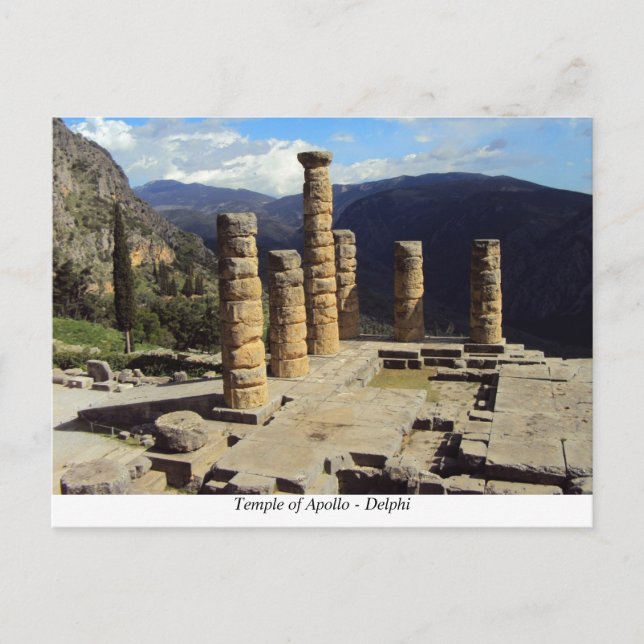 Temple of Apollo – Delphi Postcard (Front)