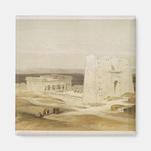 Temple of Edfu, ancient Apollinopolis, Upper Egypt Magnet