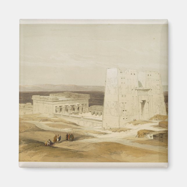 Temple of Edfu, ancient Apollinopolis, Upper Egypt Magnet (Front)