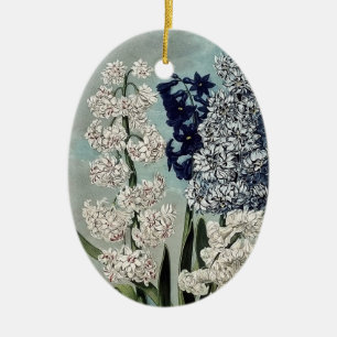 Temple of Flora Hyacinths Flowers Ceramic Ornament