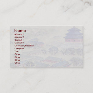 Temple Of Heaven Business Card