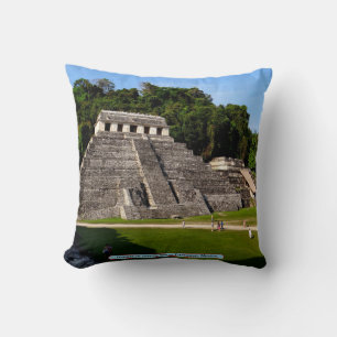 Temple of Inscriptions, Palenque, Mexico Cushion