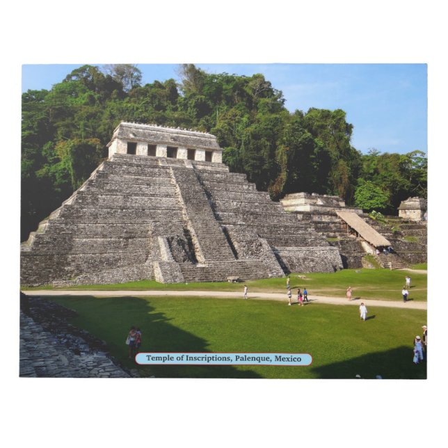 Temple of Inscriptions, Palenque, Mexico Notepad (Front)