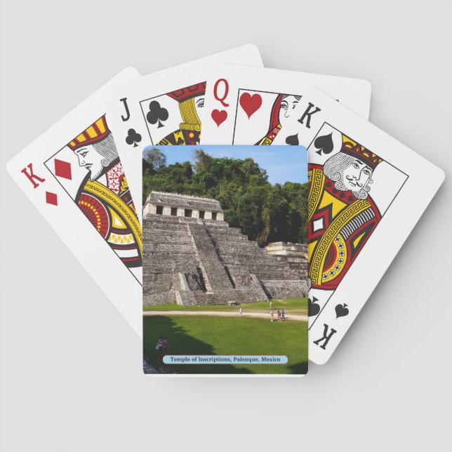Temple of Inscriptions, Palenque, Mexico Playing Cards (Back)