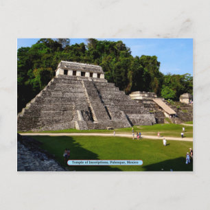 Temple of Inscriptions, Palenque, Mexico Postcard