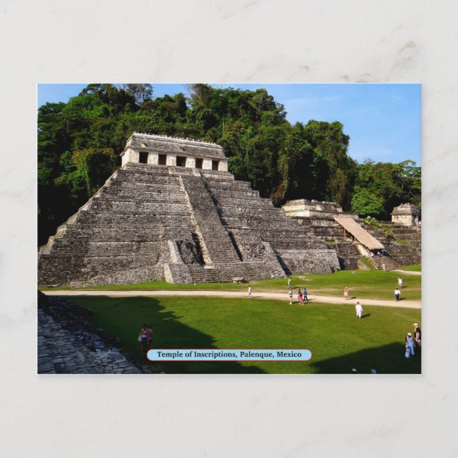 Temple of Inscriptions, Palenque, Mexico Postcard (Front)