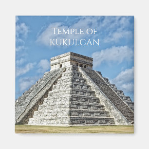 Temple of Kukulcán, Pyramid, Chichen Itza, Mexico Magnet