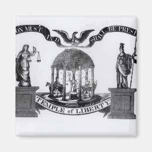 Temple of Liberty, 1834 Magnet