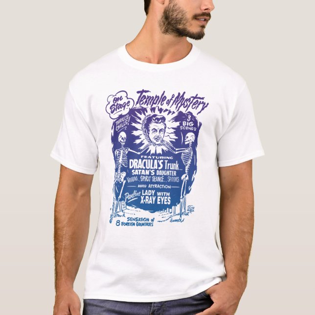 Temple of Mystery Spook Show Poster T-Shirt (Front)