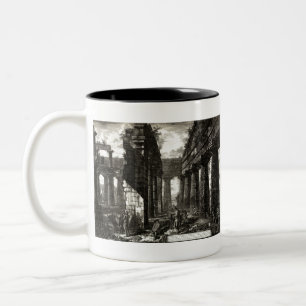 Temple of Neptune, Paestum - Giovanni Piranesi Two-Tone Coffee Mug