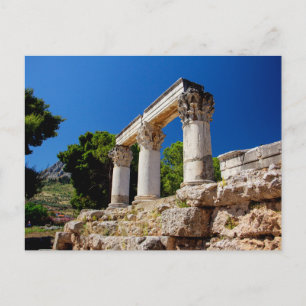 Temple of Octavia, Corinth, Greece Postcard