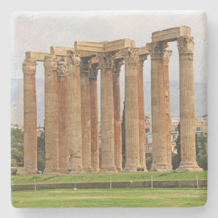Temple of Olympian Zeus, Athens, Greece Sq Coaster