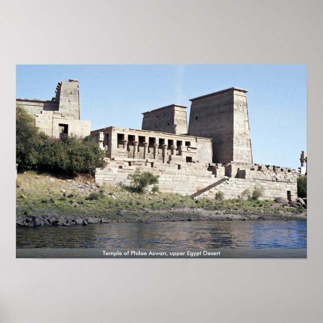 Temple of Philae Aswan, upper Egypt Desert Poster (Front)