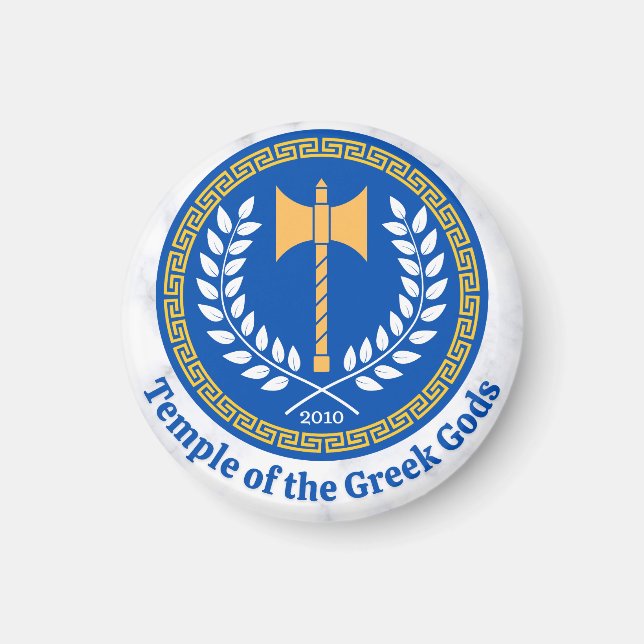 Temple of the Greek Gods Seal Magnet (Front)