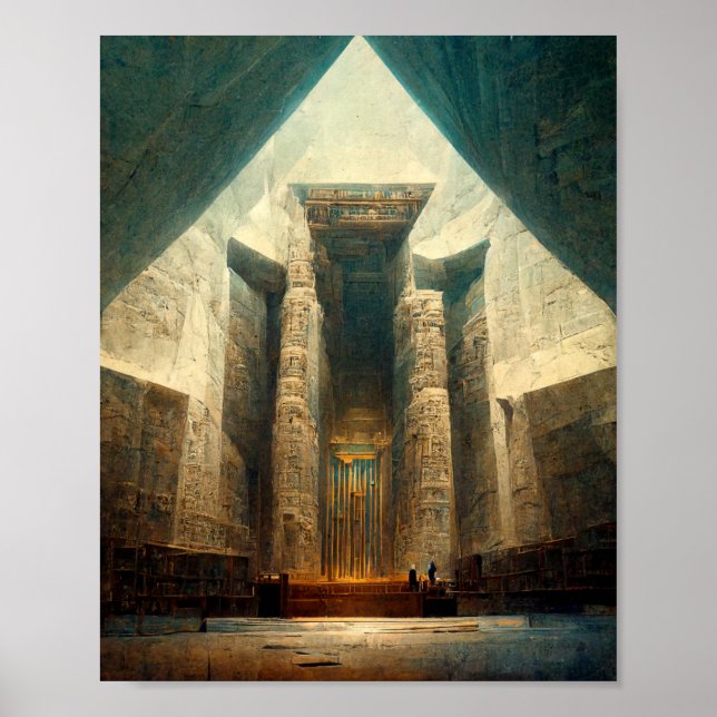Temple of the Reawakened Gods Fantasy Art Poster (Front)