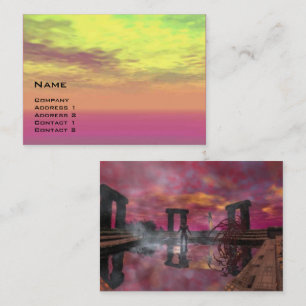 TEMPLE OF THE WATER Science Fiction Business Card