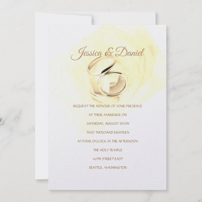 Temple Wedding Invitation (Front)