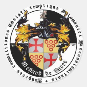 Templer grandmaster Richard de Bures sticker