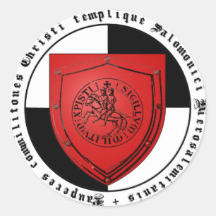 Templer logo classic round sticker
