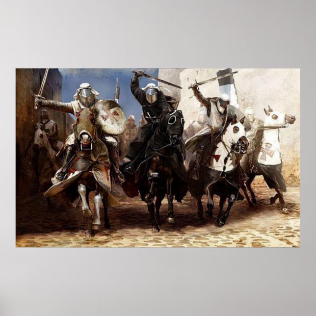 Templer reiten Attacke Poster (Front)
