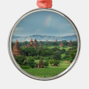 Temples in Bagan, Myanmar Metal Tree Decoration