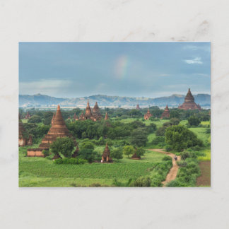Temples in Bagan, Myanmar Postcard