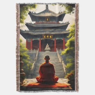 Temple's Quietude Throw Blanket