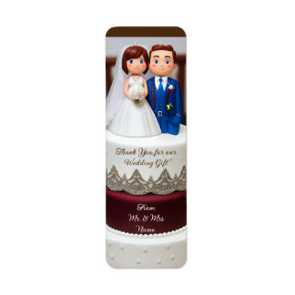 Templet Thank you wedding gift Return Address Label