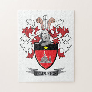 Templeton Family Crest Coat of Arms Jigsaw Puzzle