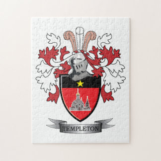 Templeton Family Crest Coat of Arms Jigsaw Puzzle
