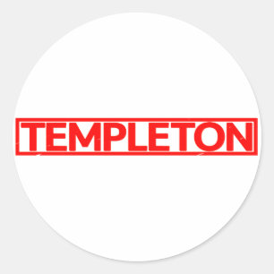 Templeton Stamp Classic Round Sticker