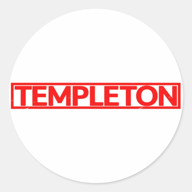Templeton Stamp Classic Round Sticker (Front)