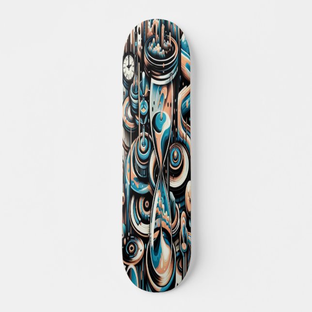 "Temporal Visions"  Skateboard (Front)