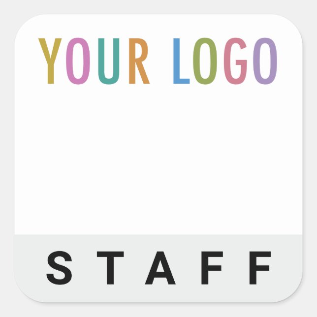Temporary Staff Name Stickers Blank Name Badge (Front)