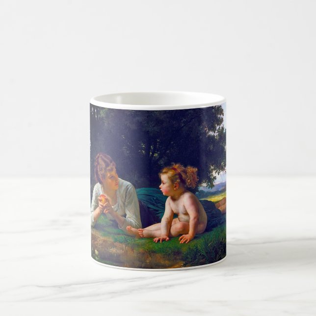 Temptation, Bouguereau Coffee Mug (Center)