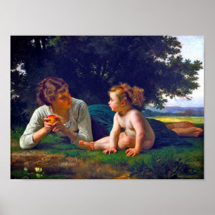 Temptation, Bouguereau Poster