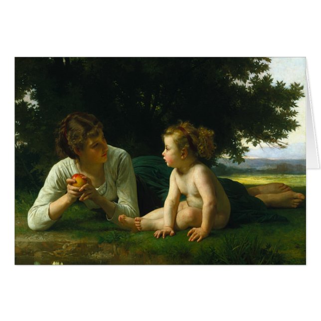 Temptation by Bouguereau 1880 (Front Horizontal)