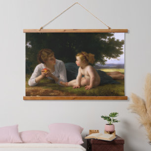 Temptation by William Bouguereau Hanging Tapestry