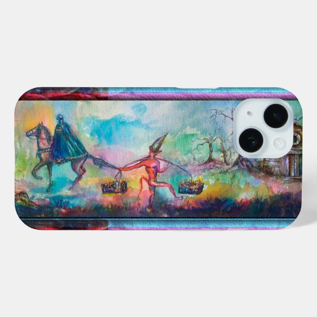TEMPTATION Dark Knight and Devil's Treasure ,Blue Case-Mate iPhone Case (Back (Horizontal))