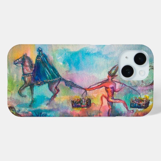 TEMPTATION / DARK KNIGHT AND DEVIL'S TREASURE Blue Case-Mate iPhone Case (Back (Horizontal))