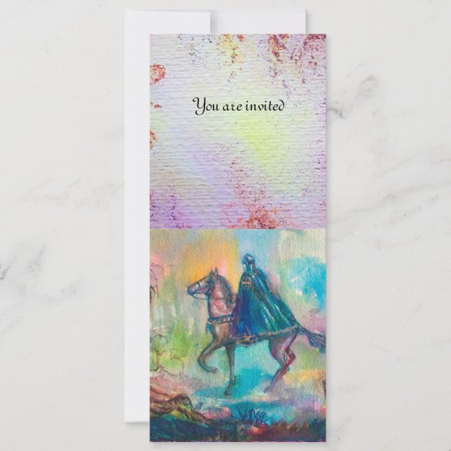 TEMPTATION Dark Knight and Devil's Treasure ,Blue Invitation (Front)