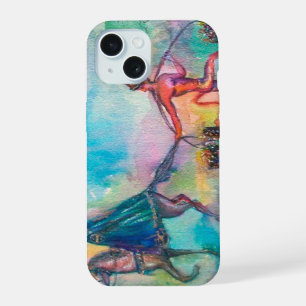 TEMPTATION / DARK KNIGHT AND DEVIL'S TREASURE Blue iPhone 15 Case