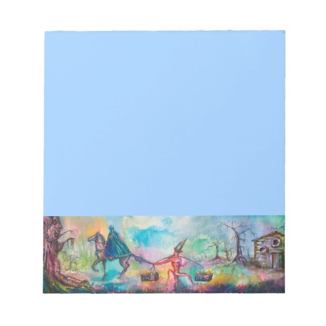 TEMPTATION Dark Knight and Devil's Treasure ,Blue Notepad (Front)