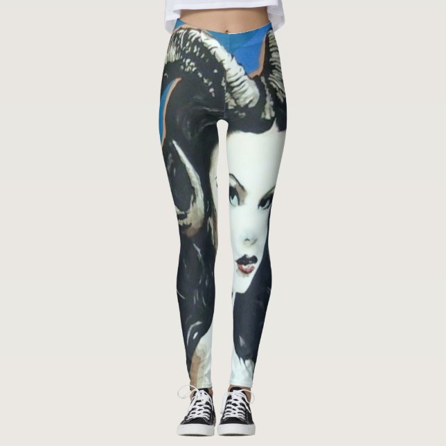 'Temptation in the Magick' Painting on a Leggings (Front)